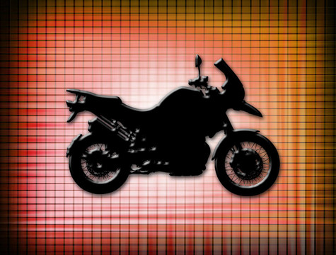 摩托車在紅