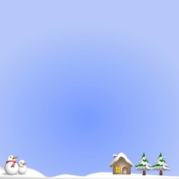冬日仙境雪人