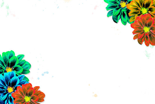 花的蹩腳的插圖