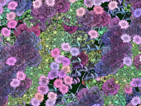 花的背景圖案