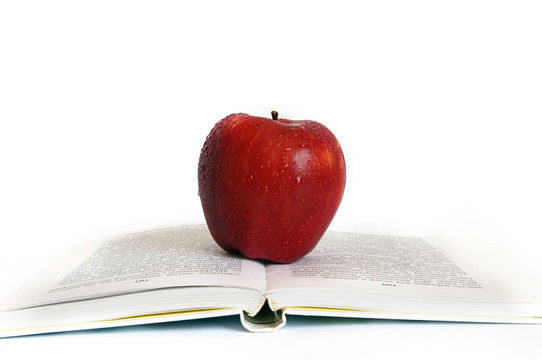 紅蘋果和書