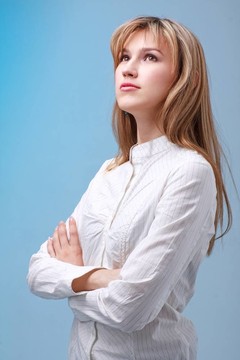 一個美麗的年輕女人的肖像