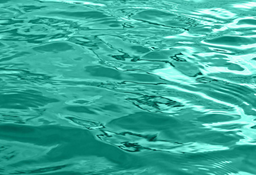 綠色的波浪