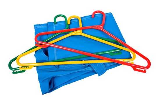 衣服的塑料clotheshangers