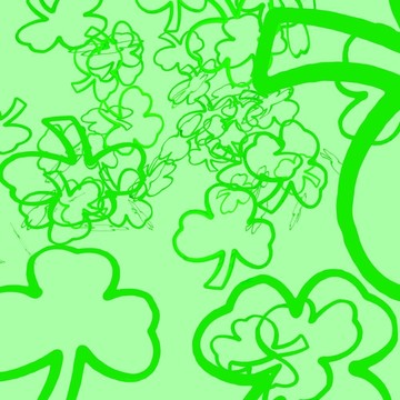 三葉草的紙屑