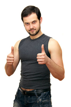 黑頭發(fā)的男人