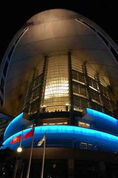 夜景香港會(huì)展中心