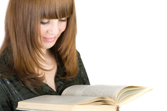 女孩讀書