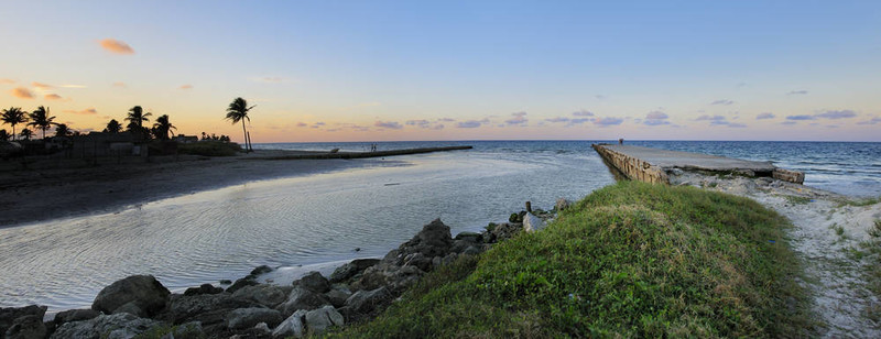 日落海岸景觀