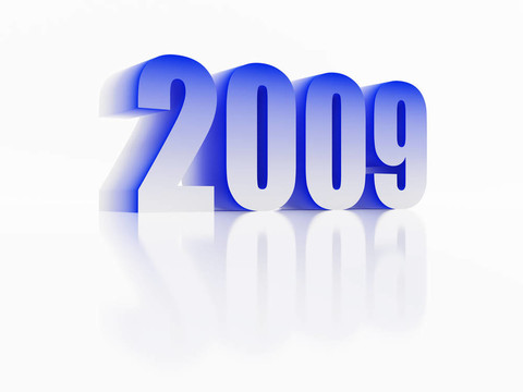 新的2009年的象征