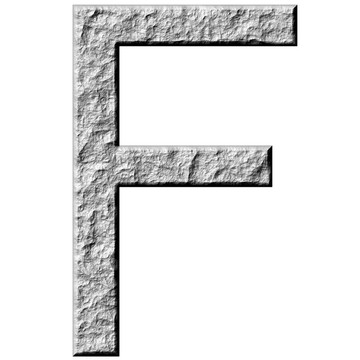三維石頭字母