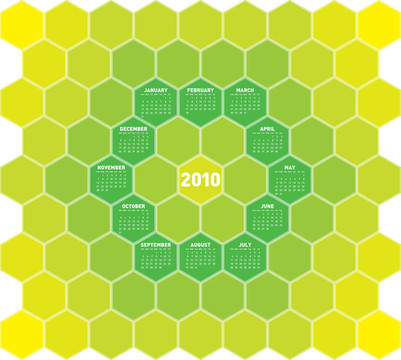 蜂窩日歷2010