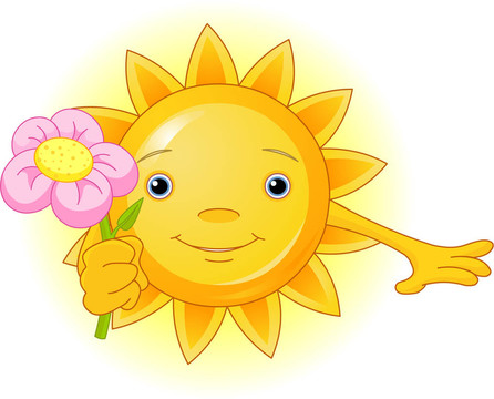 夏季太陽(yáng)與花