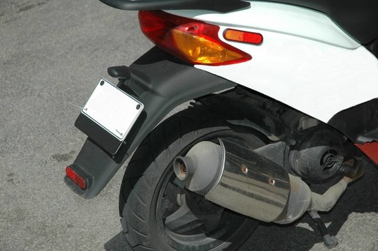 摩托車后端