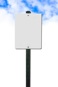 空白的路標(biāo)