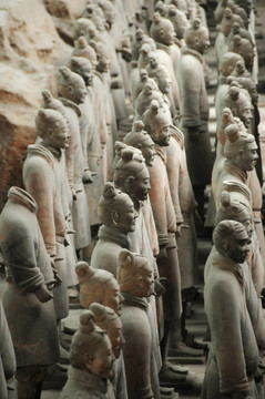 赤陶土士兵；西安；中國