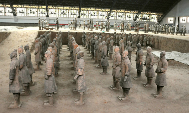 赤陶土士兵；西安；中國