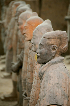 赤陶土士兵；西安；中國