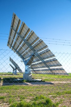 太陽(yáng)能電池板的一面
