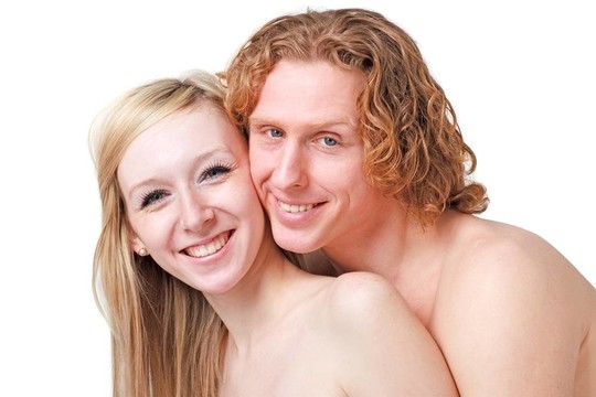 年轻快乐夫妇的肖像