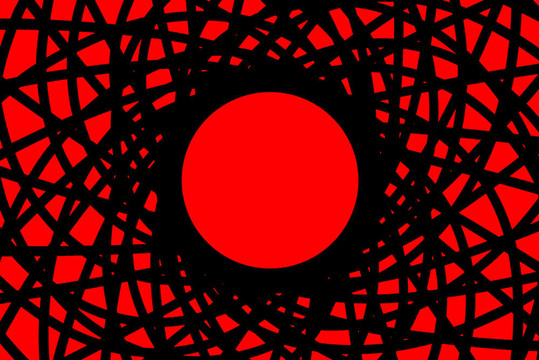 紅色圓形抽象