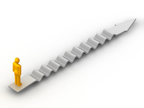 男人站在波紋的箭