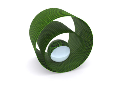 玻璃球抽象背景。3d
