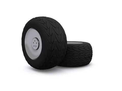 汽車的輪子。3d