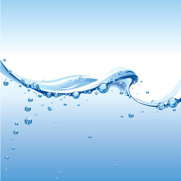 有氣泡的水波