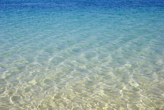 綠松石的海景。美麗的自然壁紙。