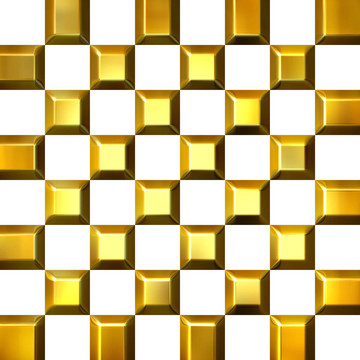3D金色瓷磚
