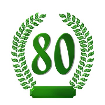 綠色月桂花環(huán)80