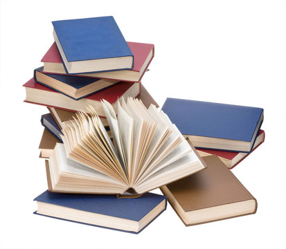 一堆書