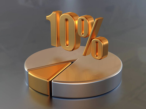 10%