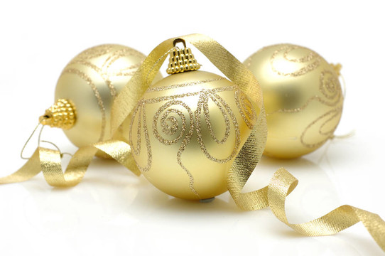 金色圣誕球