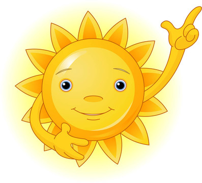 太陽點上