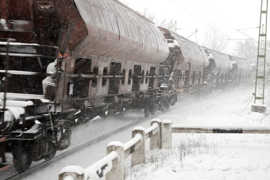 火車的雪