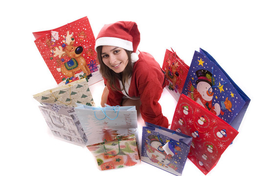 Young Santa的女孩