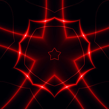 在暗紅色的燈光；fractal02fxx4b