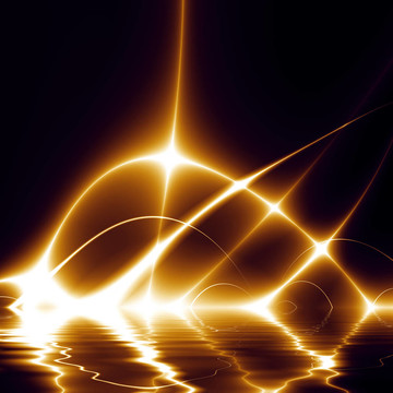 水上燈舞（fractal02g3）