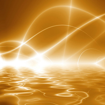水上燈舞；fractal02g8w