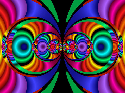 立體的顏色；fractal40a