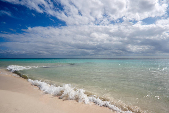 美麗的海灘和大海