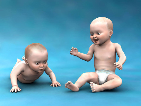 兩個(gè)嬰兒