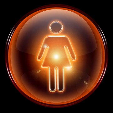 女人的圖標(biāo)。