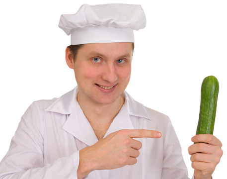 Cook手上有黃瓜