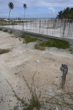 廢棄的建筑工地
