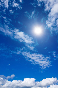 天空中的白云和天空