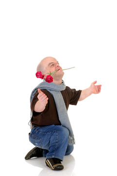 矮小的；有玫瑰的小矮人