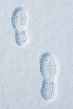 腳步在雪中